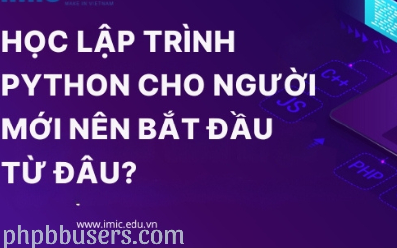 Học lập trình Python cho người mới bắt đầu (1)